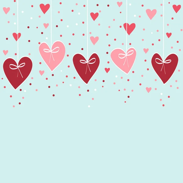 Valentine ruční kreslení pozadí — Stockový vektor