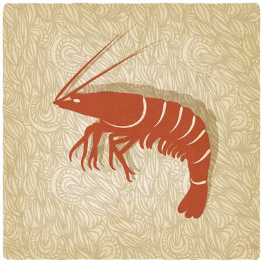 karides eski arka plan