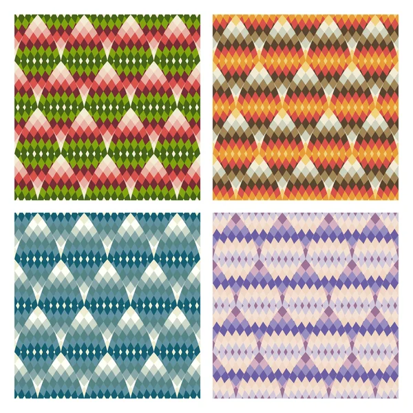 Geometric multicolor seamless pattern — Stock Vector