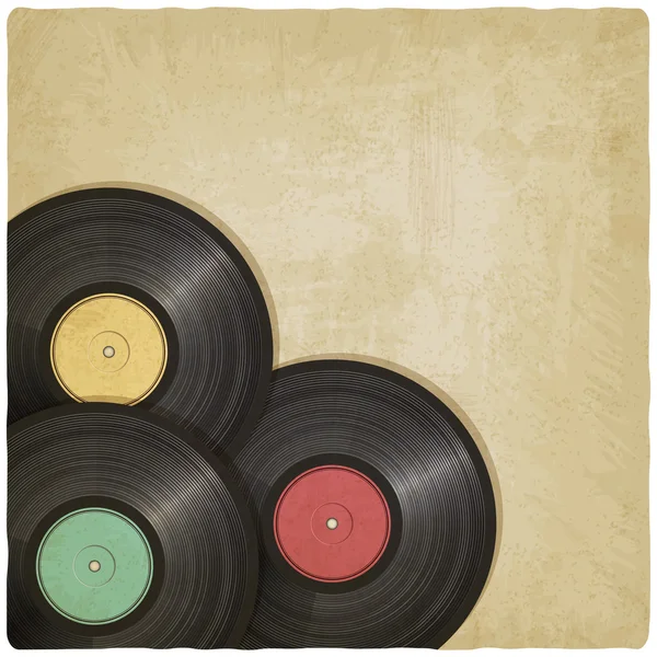 Vinyl záznam staré pozadí — Stockový vektor