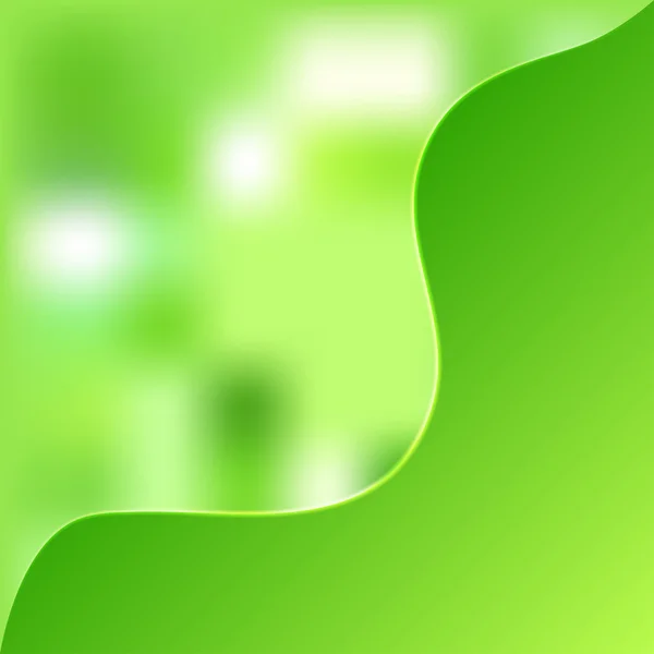 Groene onscherpe achtergrond — Stockvector