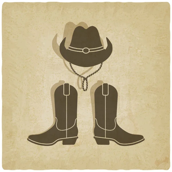 Cowboy old background — Stock Vector