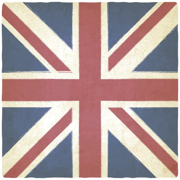Union Jack old background — Stock Vector