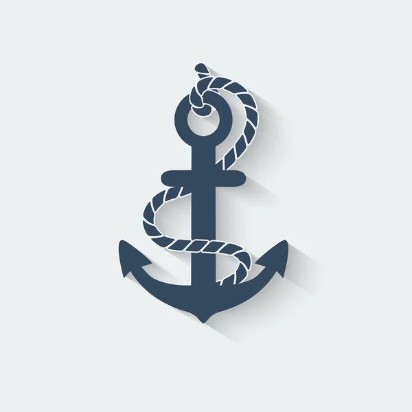 Anchor nautical symbol — Stock Vector