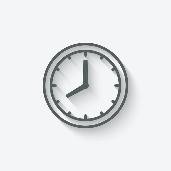 Horloge visage — Image vectorielle