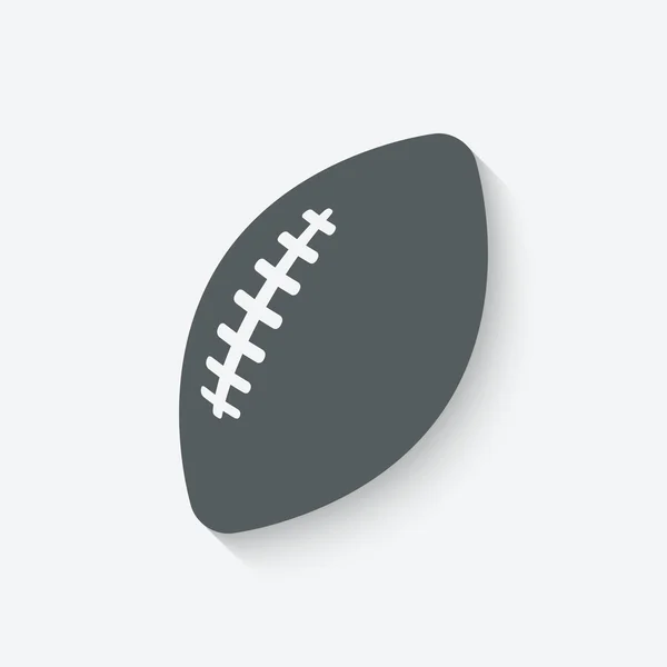 Fotbal sportovní ikona — Stockový vektor