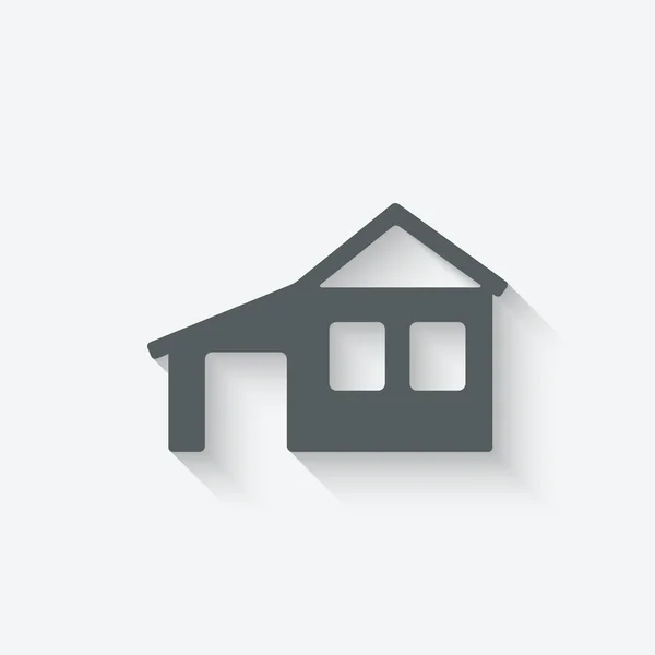 Huis onroerend goed icoon — Stockvector