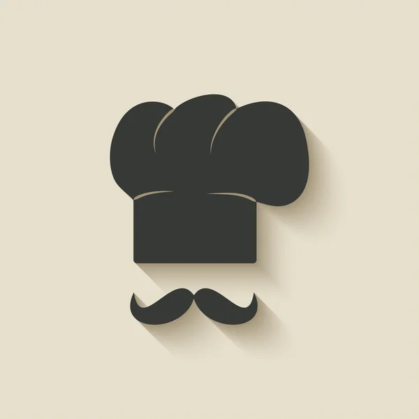 Chef cap icono — Vector de stock