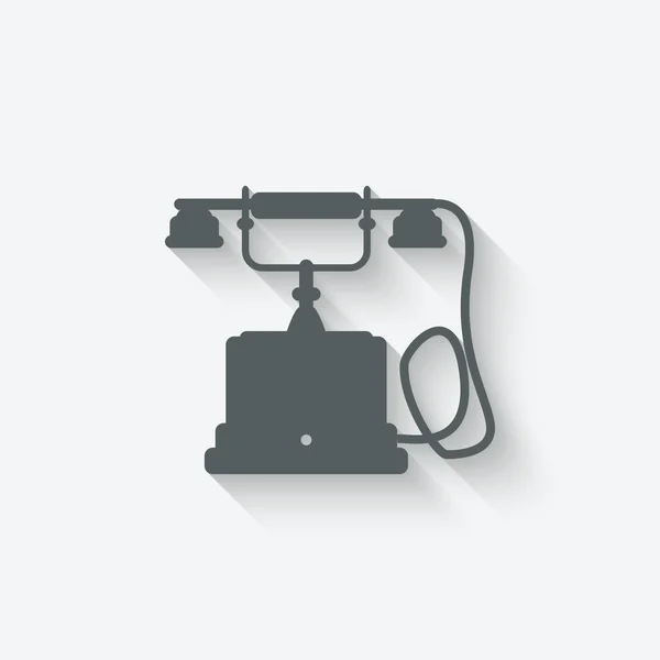 Elemento di design del telefono retrò — Vettoriale Stock