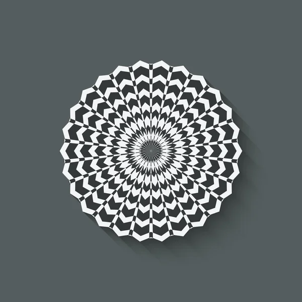 Cirkulärt mönster designelement — Stock vektor