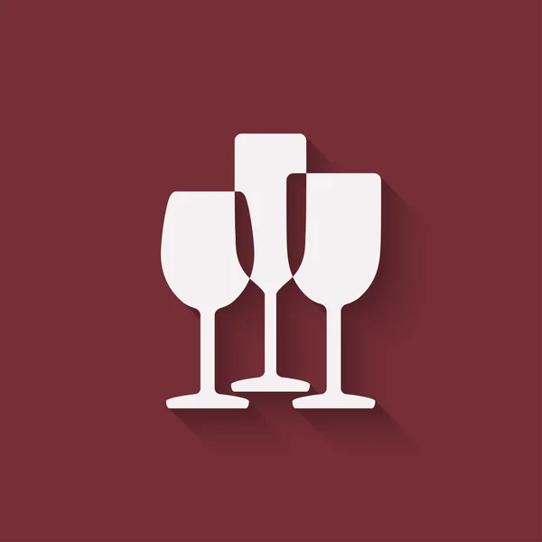 Menu del vino elemento di design — Vettoriale Stock