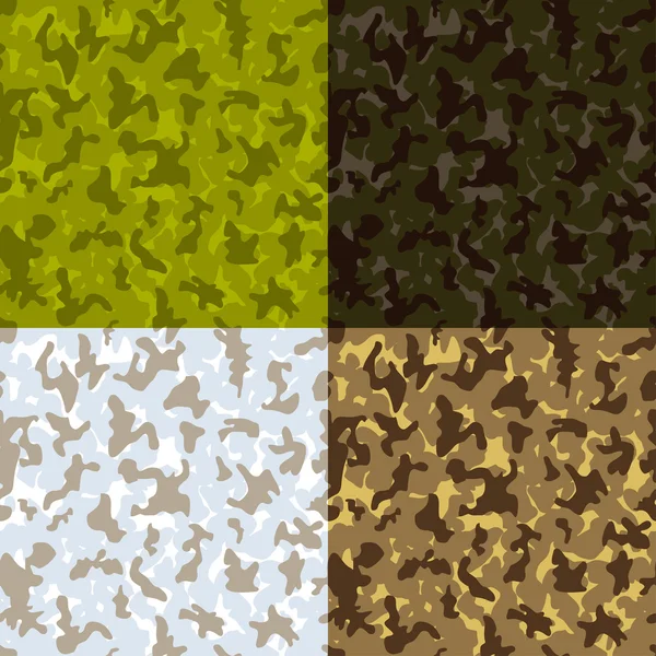 Camouflage naadloos patroon — Stockvector