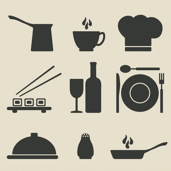 Cooking icons set — Stock Vector