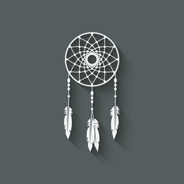 Dreamcatcher design element Stock Illustration