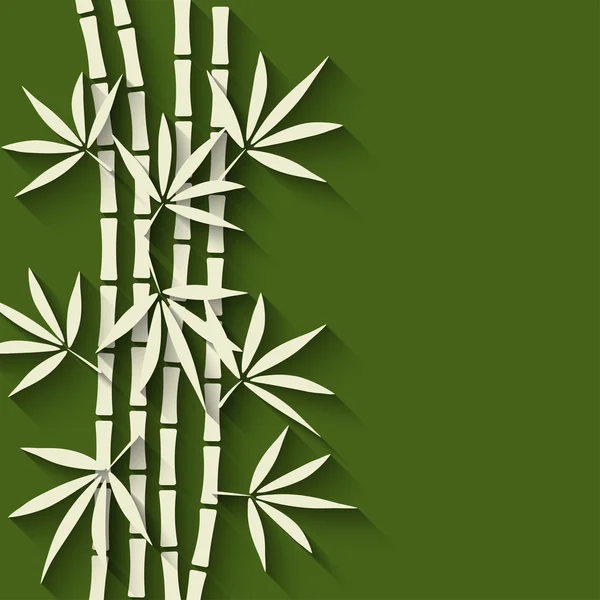 竹の緑の背景 — ストックベクタ