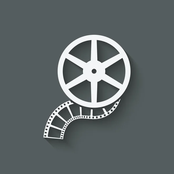 Film roll ontwerpelement — Stockvector