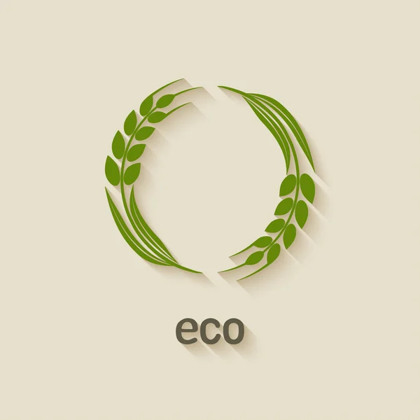 Vete eco symbol — Stock vektor