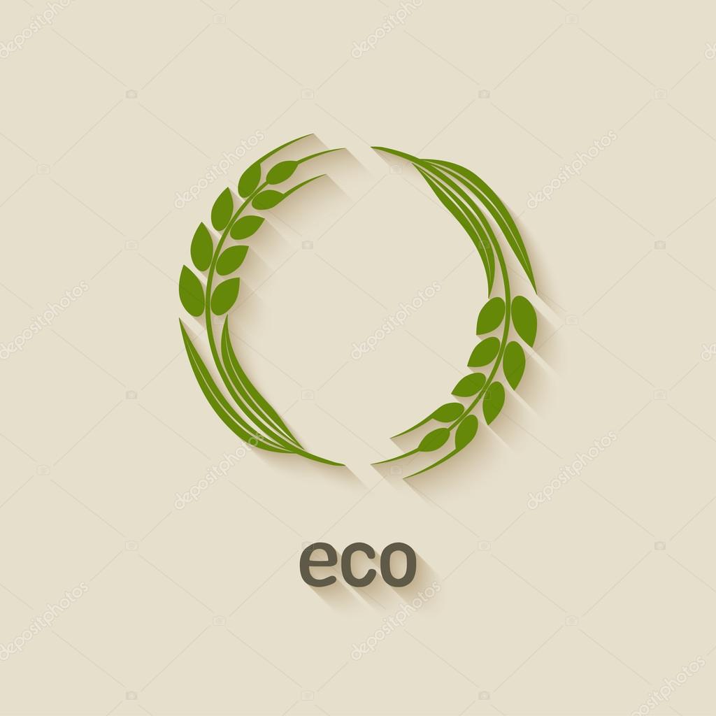 Wheat eco symbol  - vector illustration. eps 10