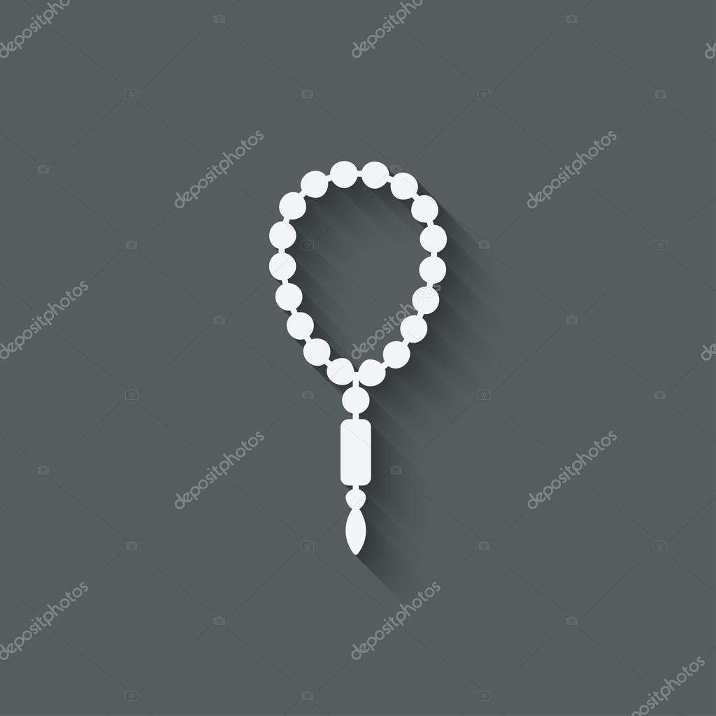 Rosary design element - vector illustration. eps 10