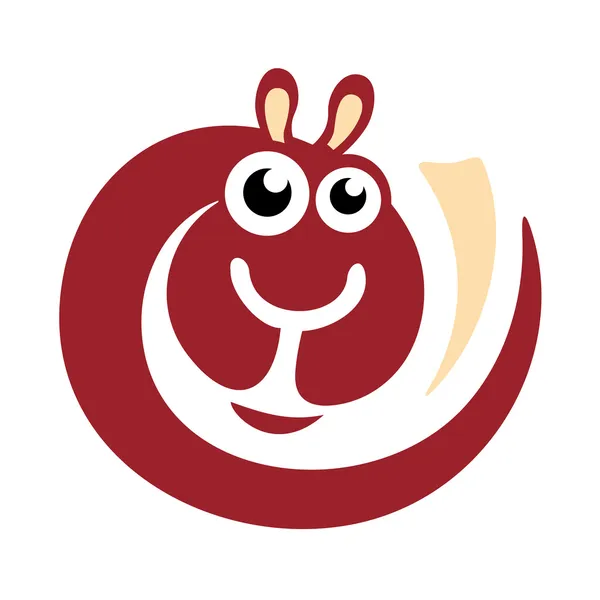 Wol alpaca logo — Stockvector