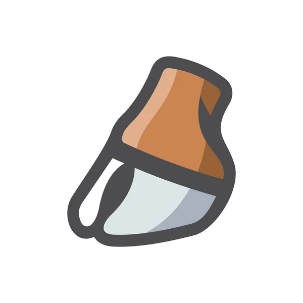 Artiodactyl foot hoof Vector icon Cartoon illustration — 스톡 벡터