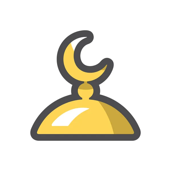 Dome of the mosque Vector icon Cartoon illustration — 스톡 벡터