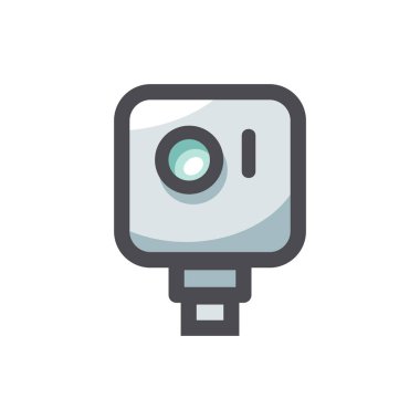 Sokak park cezası makinesi Vektör simgesi Çizim Çizimi