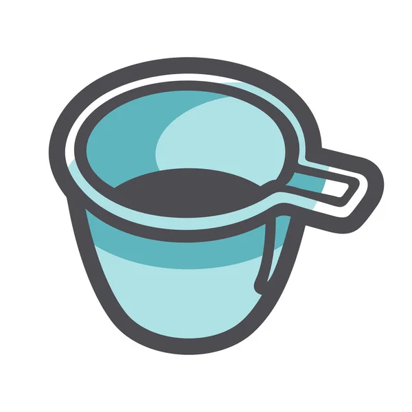 Disposable Plastic Cup Vector icon Cartoon. — стоковий вектор