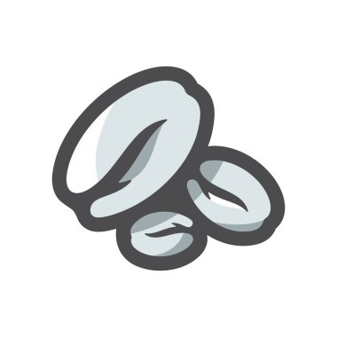 Pirinç tohumu vektör simgesi çizimi