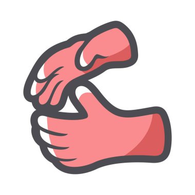 Vektör simgesini temizlemek için lastik eldivenler