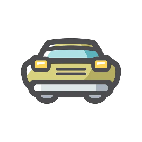 Retro-Auto Luxus-Vektor-Symbol Cartoon-Illustration. — Stockvektor