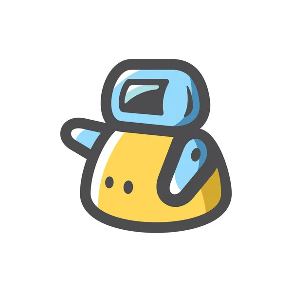 Funny robot android Vector icon Cartoon illustration — Stockový vektor