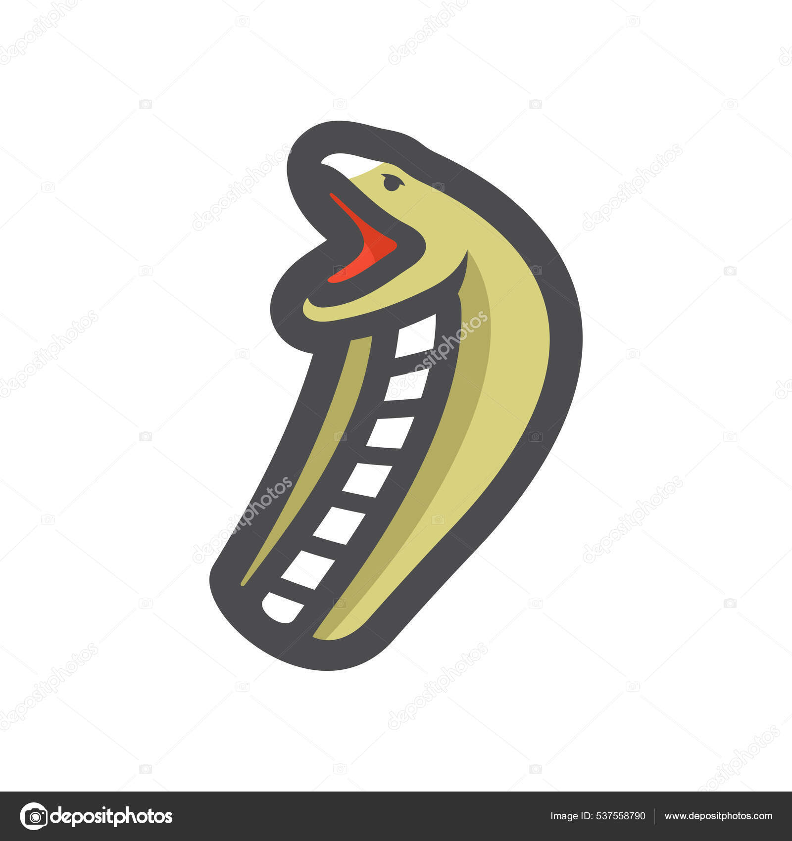 Viper snake logo design logotipo do mascote da cobra para equipe esportiva  logotipo do mascote do jogo snake logotipo do emblema