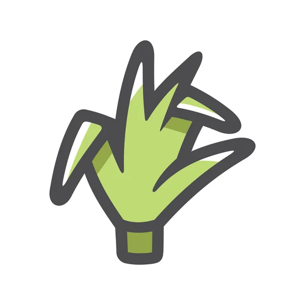 Sugar Cane Plant Vector icon Cartoon illustration. — Stockvektor