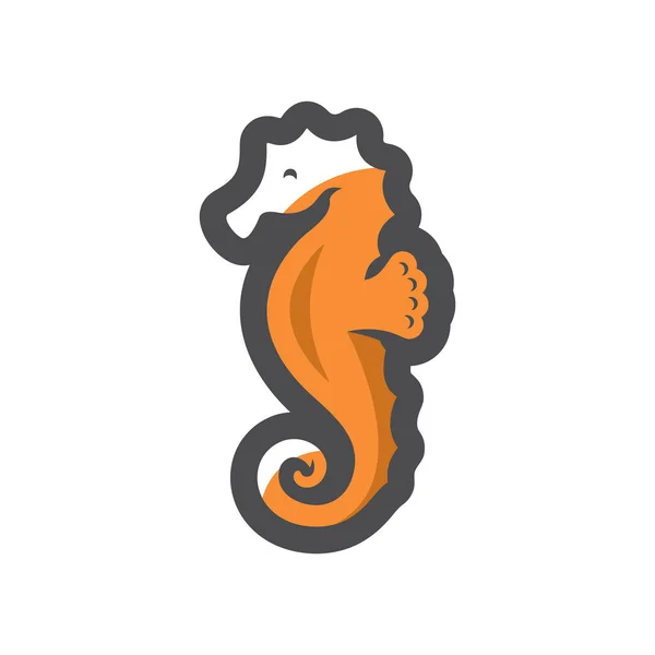 Cheval de mer icône vectorielle simple Illustration de bande dessinée — Image vectorielle
