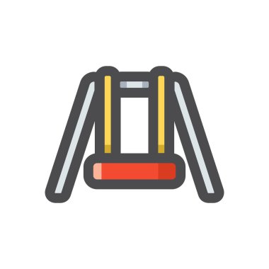 Teeterboard sembolü Vektör simgesi çizimi.