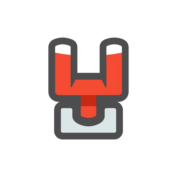 전기 공급을 끄는 Circuit Breaker Switch off power supply Vector icon Cartoon illustration. — 스톡 벡터