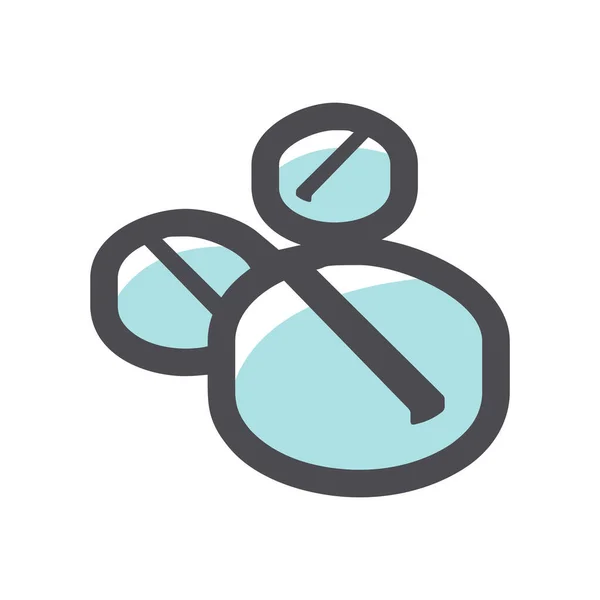 Pills cure for diseases Vector icon Cartoon illustration. — Stockvektor