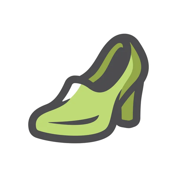 Zapatos para mujer Icono vectorial Ilustración de dibujos animados. — Archivo Imágenes Vectoriales