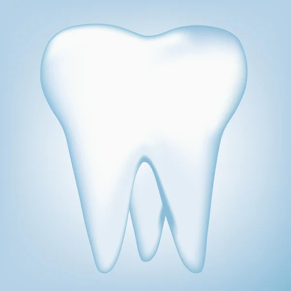Einfaches Zahndesign-Element. Vektornetzabbildung — Stockvektor