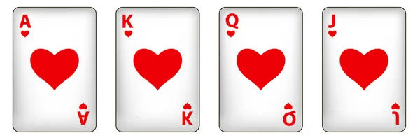 Jugar a las cartas — Vector de stock