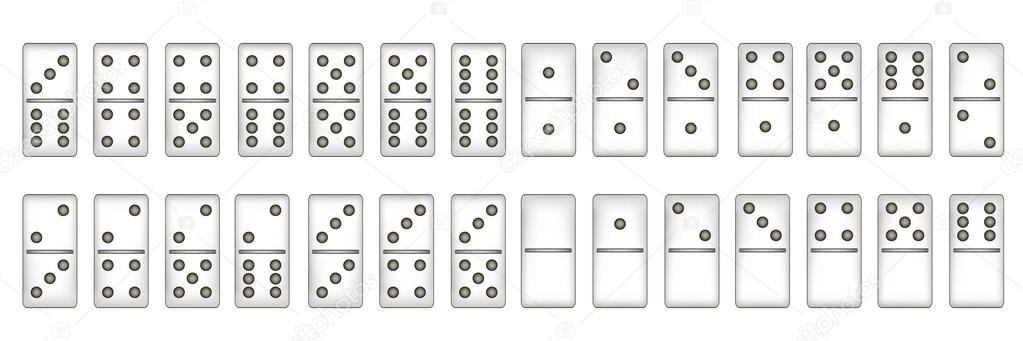 Web 2.0 buttons domino set