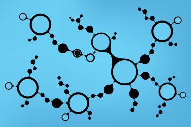 DNA molekülü yapısı arka plan. eps10 vektör çizim