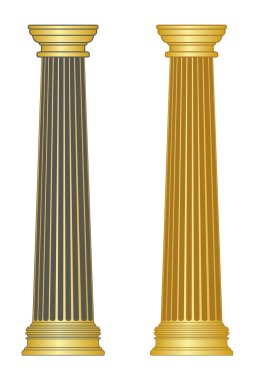 eski stil Yunanistan sütun. eps10 vektör çizim