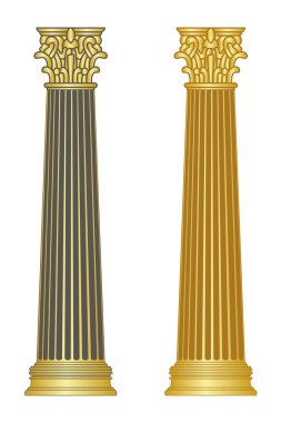 eski stil Yunanistan sütun. eps10 vektör çizim