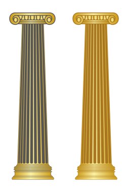eski stil Yunanistan sütun. eps10 vektör çizim