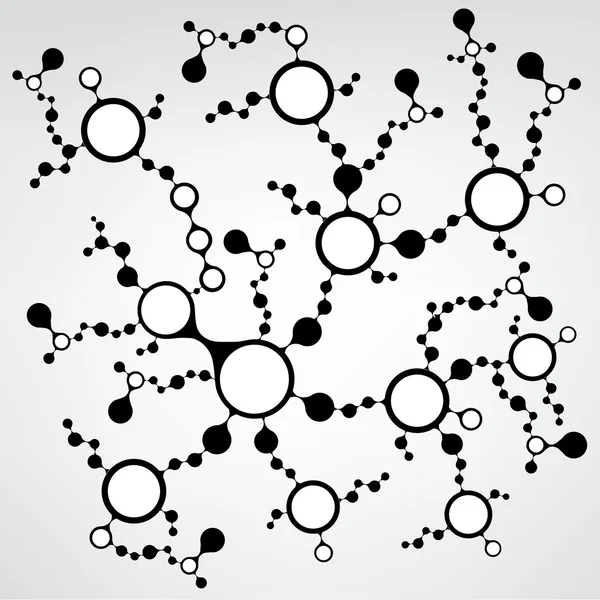 Structure des molécules d'ADN fond. illustration vectorielle eps10 — Image vectorielle