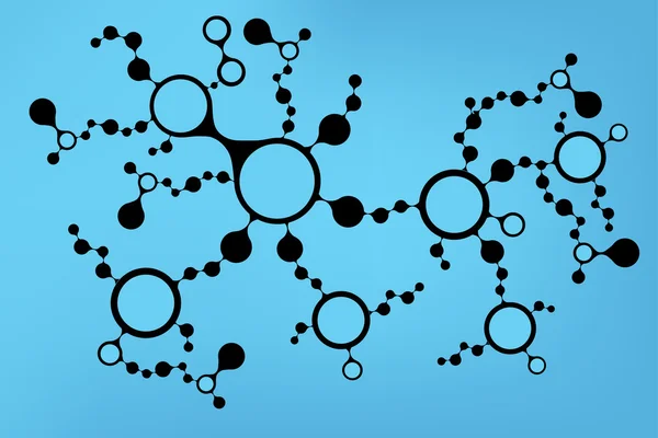 Structure des molécules d'ADN fond. illustration vectorielle eps10 — Image vectorielle