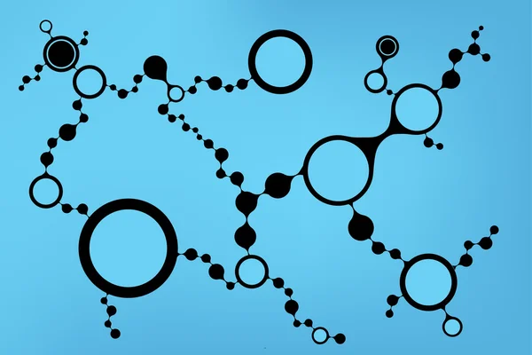 Structure des molécules d'ADN fond. illustration vectorielle eps10 — Image vectorielle