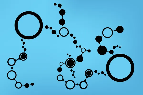 DNA molecuul structuur achtergrond. eps10 vectorillustratie — Stockvector